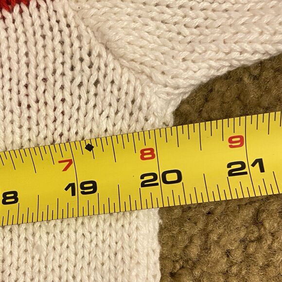 Vintage80s Cruise Wear Sweater Ships Tropical Palms All Around Ramie/Cotton L - Picture 6 of 11